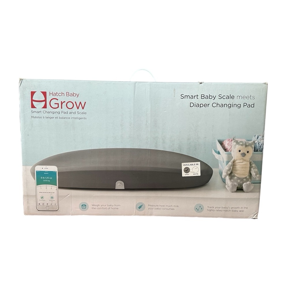 Hatch Grow Smart Baby Scale Gray